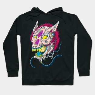 Wolf mecha robot Hoodie